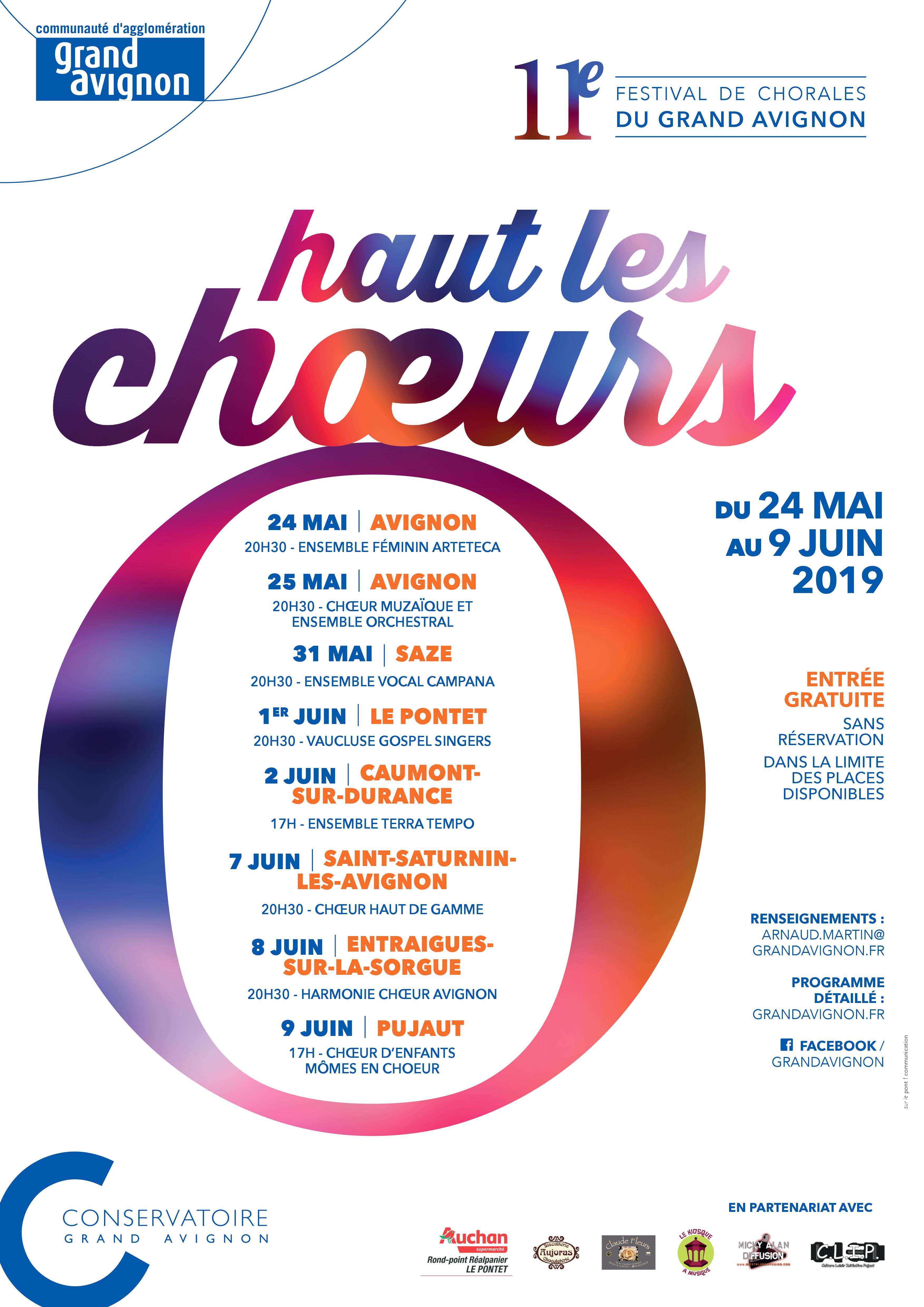 Affiche Haut les Choeurs 2019